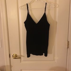 Black velvet tank