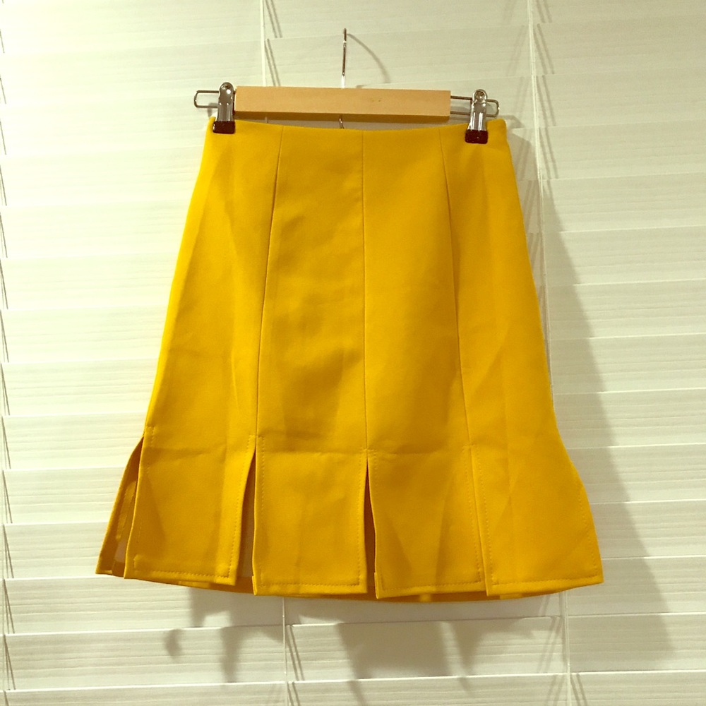 Bright yellow summer dress