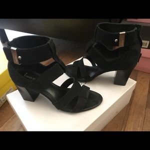 Calvin Klein Black Suede ankle bootie