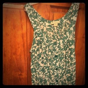 Teal Floral Tank