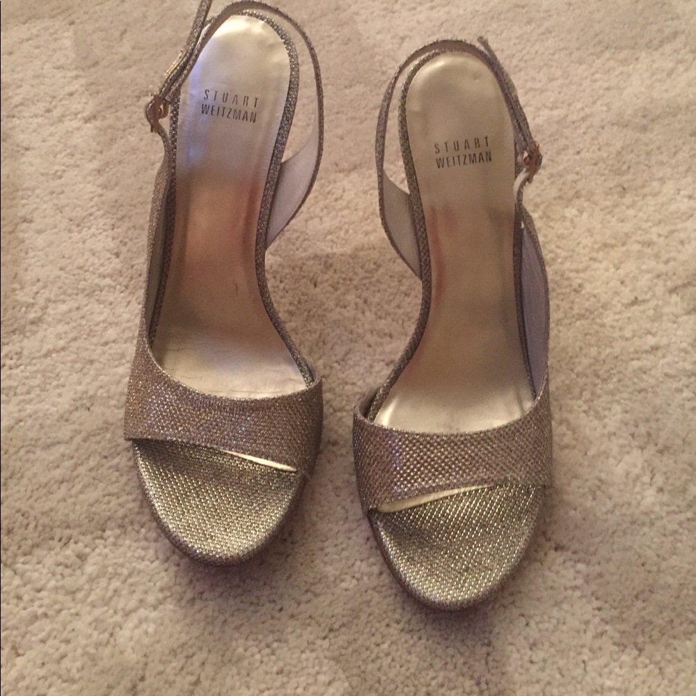 Stuart weitzman gold sandals - Picture 2 of 6