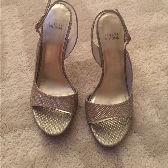 Stuart weitzman gold sandals - Picture 2 of 6