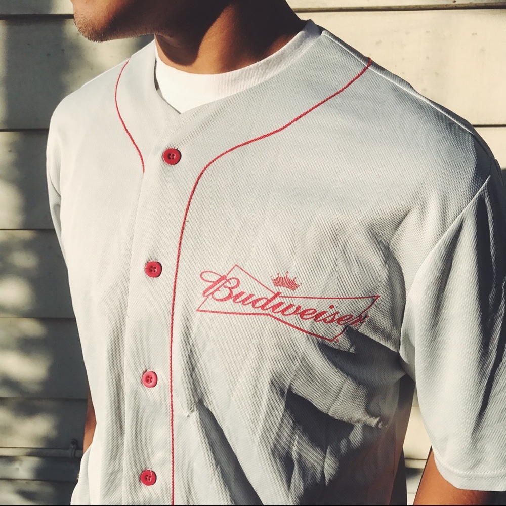 Budweiser baseball jersey