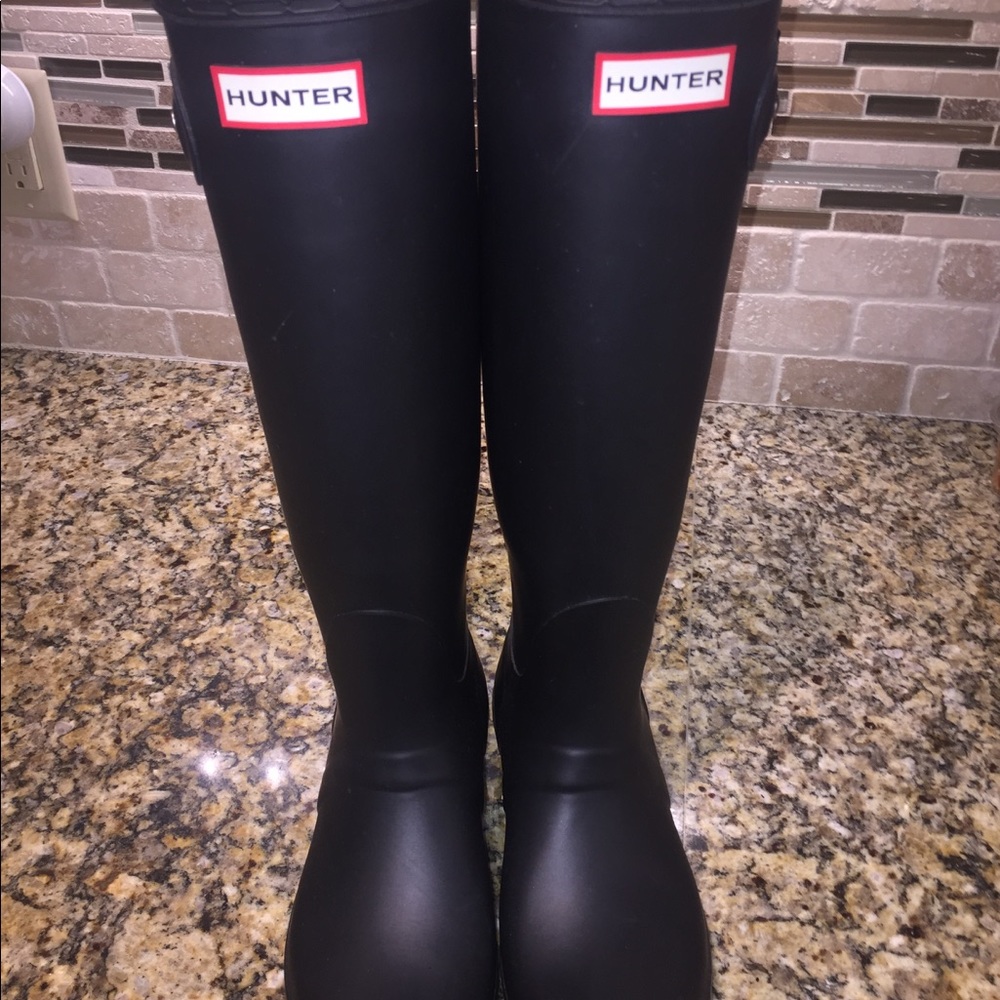 Matte Black Hunter Boots