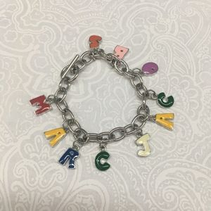 Jacobs by Marc Jacobs Name Charm Bracelet in Multi