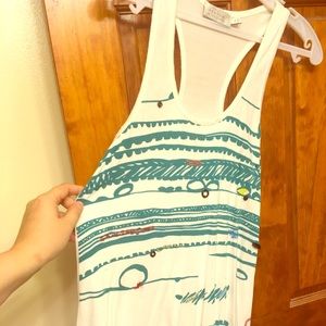 Long Flowy Detailed Tank