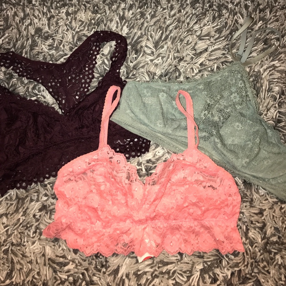 Three bralettes!