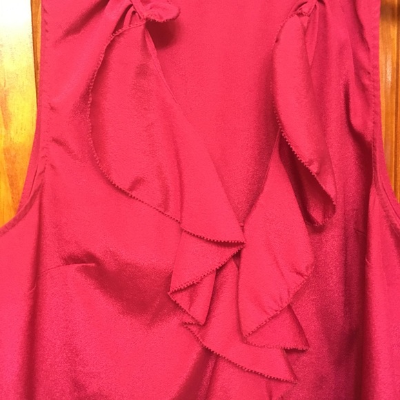 Satin Ruffled Tank - Picture 2 of 5