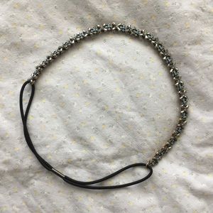 Zara Blue Floral Jewel Headband