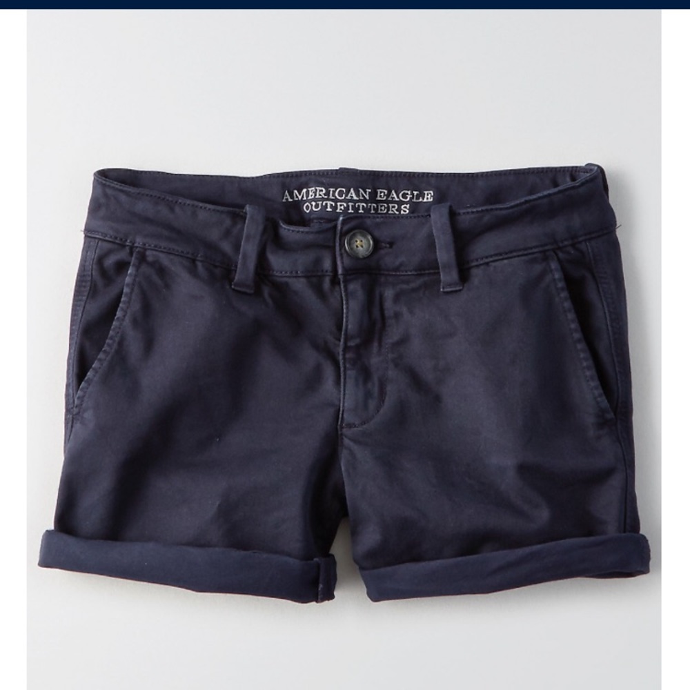 American Eagle Twill Midi shorts size 0 black