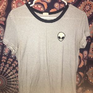 brandy melville stripped alien top
