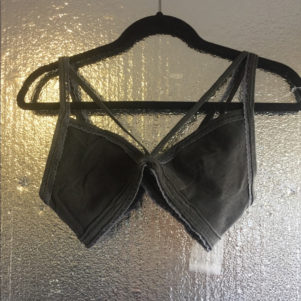 Chaser: Criss Cross Bralette in Vintage Black