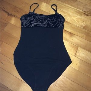 Black sansha leotard
