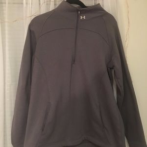 Gray Under Armour 1/4 zip pullover
