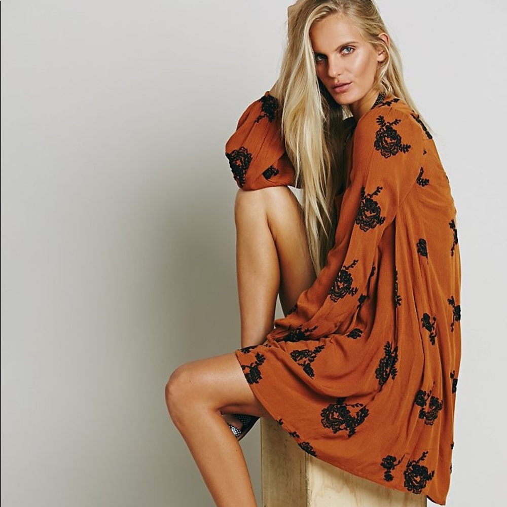 Free People Austin Embroidered dress