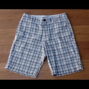 J crew checkered shorts.