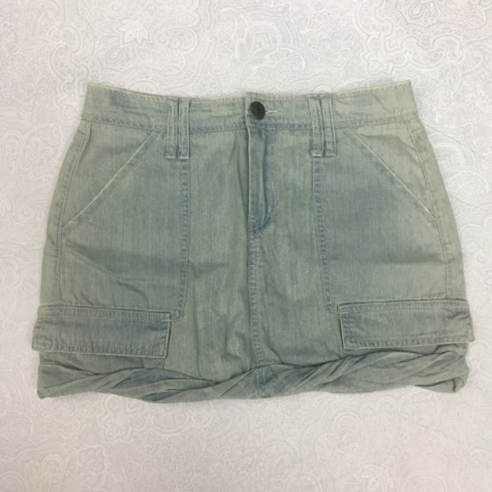 NWOT Joie Chambray Cargo Mini Skirt