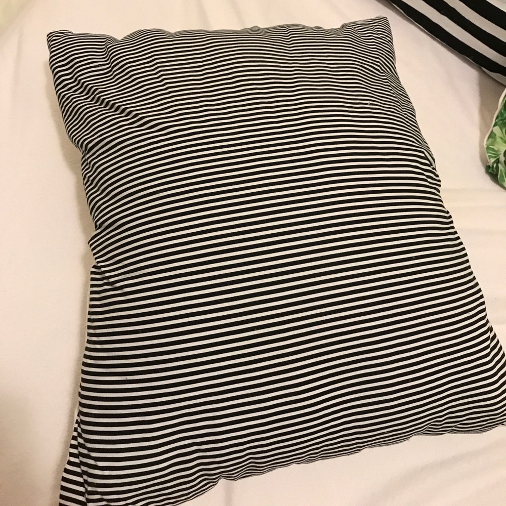 Decorative striped pillow 18x15 bedding
