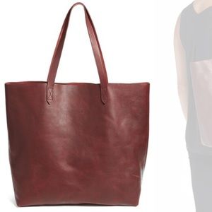 Madewell transport tote in dark cocoa