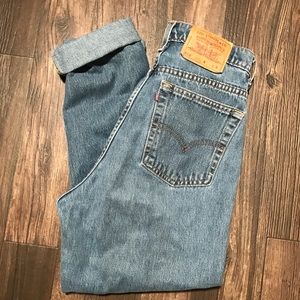 Vintage Levi's High Waisted Tapered Leg mom jeans