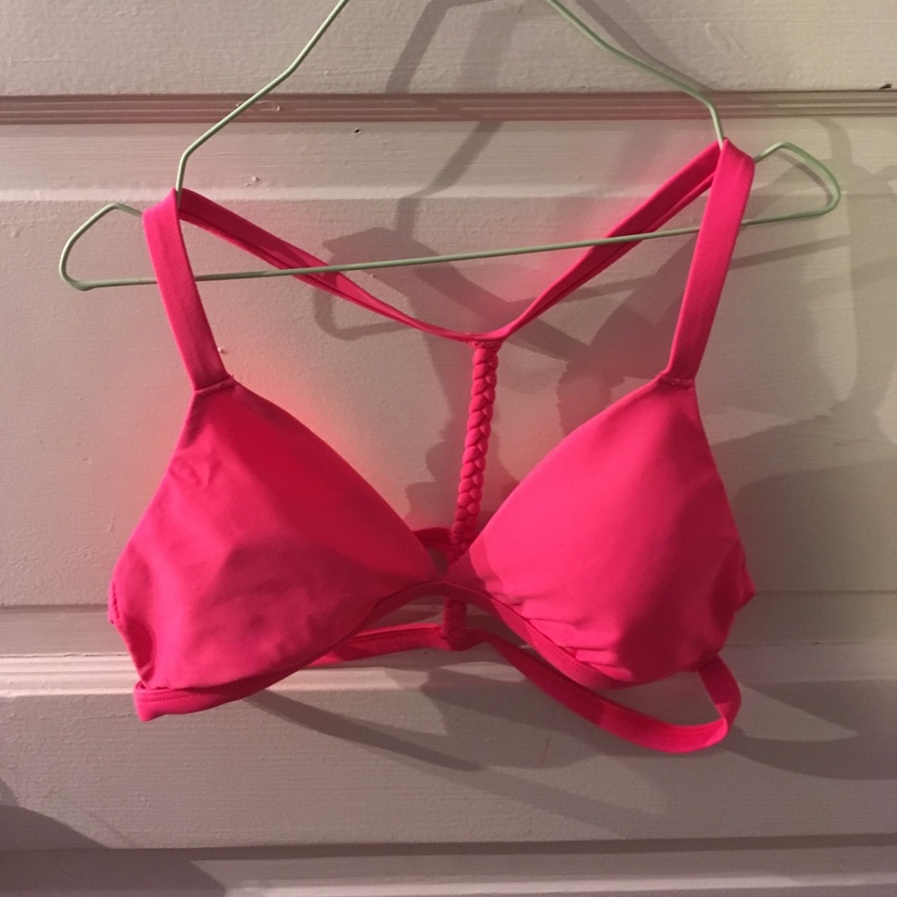 Hot pink bikini top
