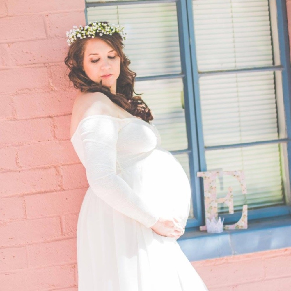 Maternity photo shoot gown