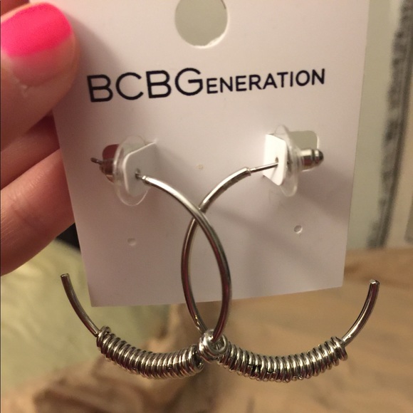 BCBGeneration Jewelry - Bcbgeneration silver hoops