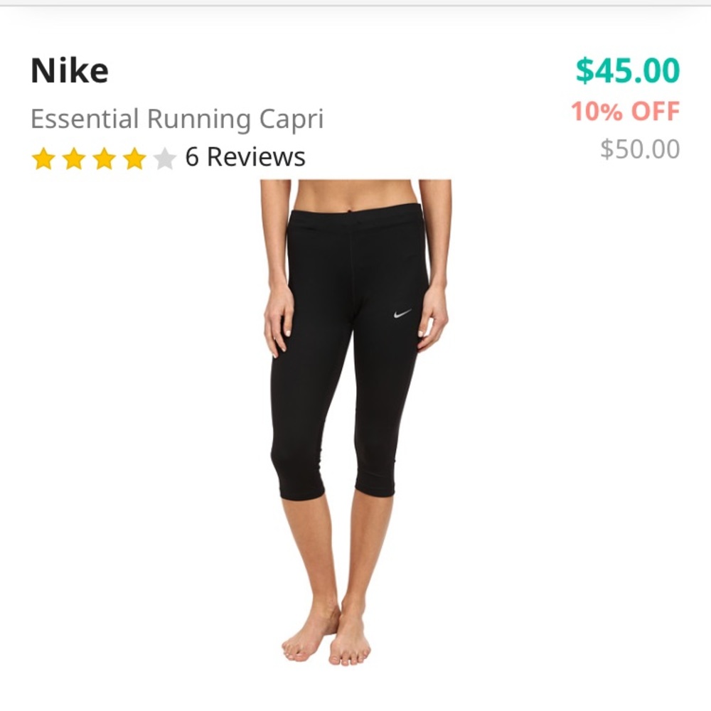 NEW Nike Running Capri