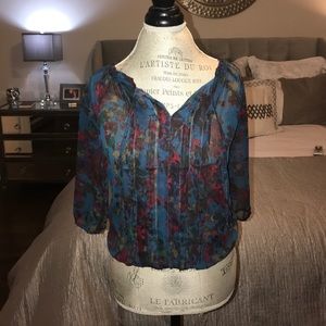 Floral Print Express Blouse