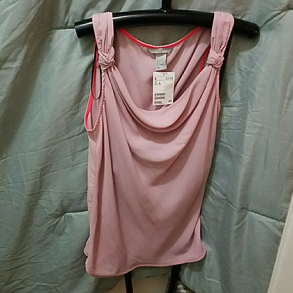 *new* H&M pink sheer tank