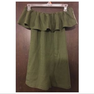 Zara green Romper size xs