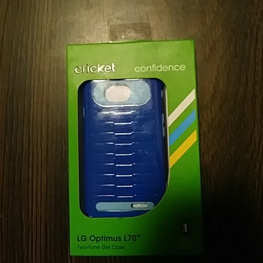 1 New Blue LG Optimus L70 Gel Phone Case