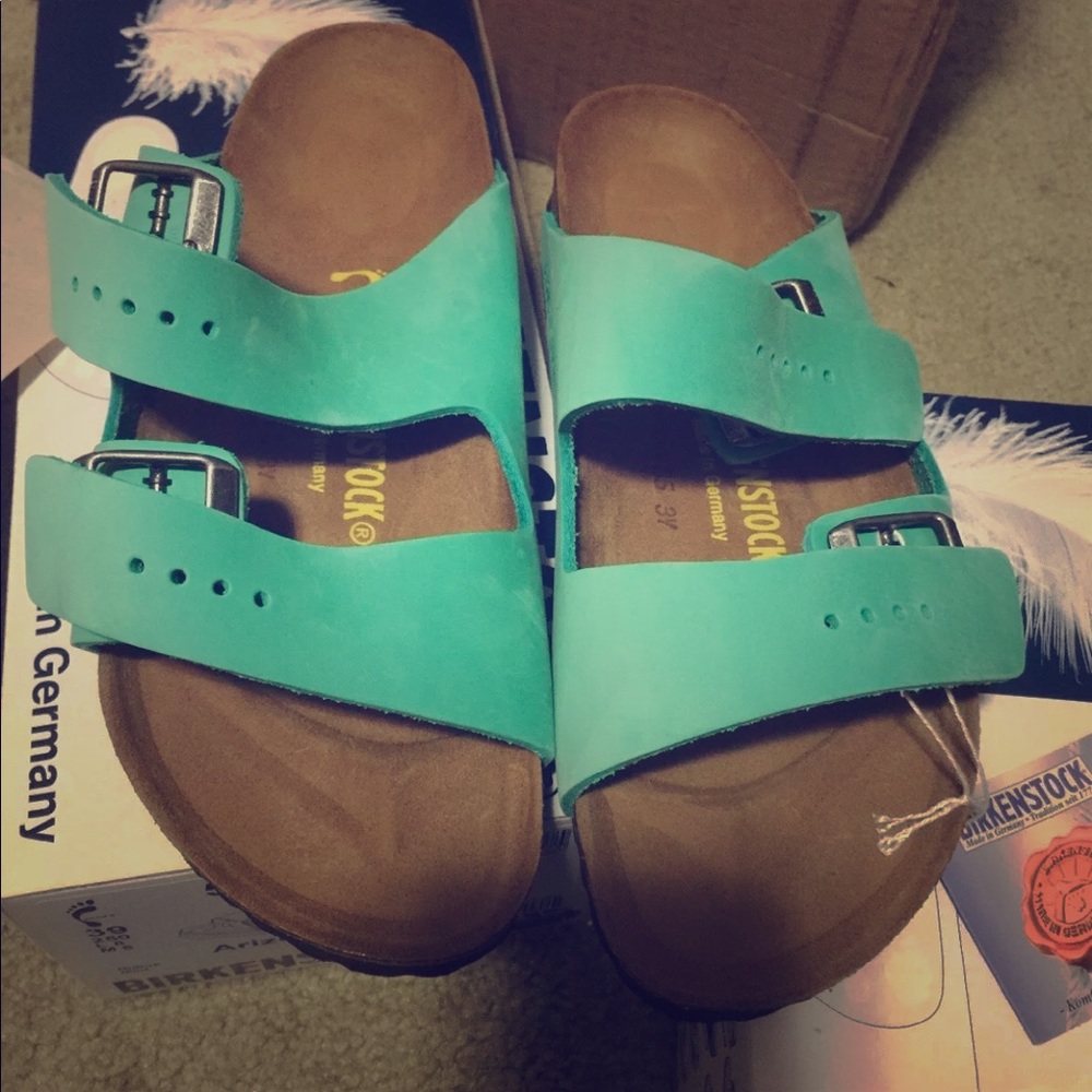 NIB mint nubuck Birkenstock Arizonas 39N