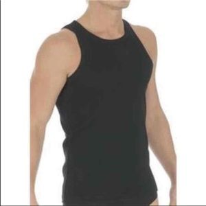 3-Pack Men's Tanks (ribbed, WHITE)