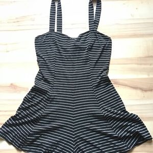 Striped ultra soft romper
