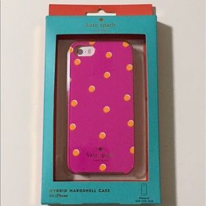 Kate Spade pink/orange hybrid case for iPhone 5