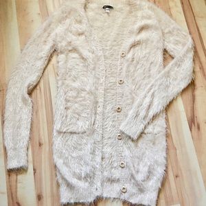 Fuzzy cardigan