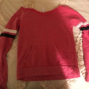 Off the shoulder sweatshirt