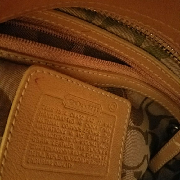 Coach Camel Leather Soho Satchel Bag #9544 - Picture 6 of 6