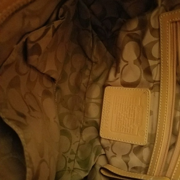Coach Camel Leather Soho Satchel Bag #9544 - Picture 5 of 6