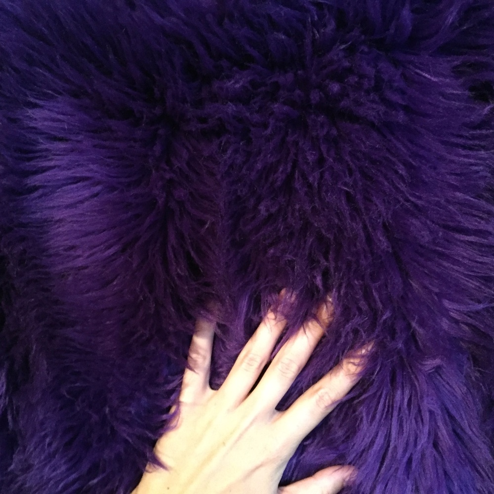 Handmade Furry Purple Costume Pants