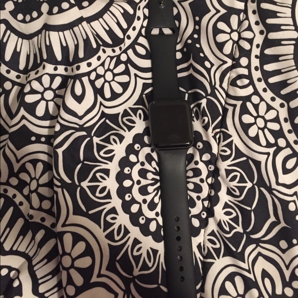 Black chrome apple watch