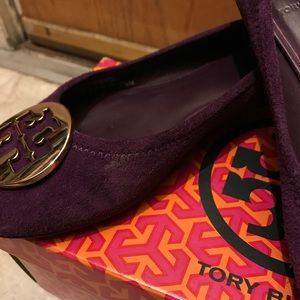 Tory Burch Reva Flat in Sweet Plum
