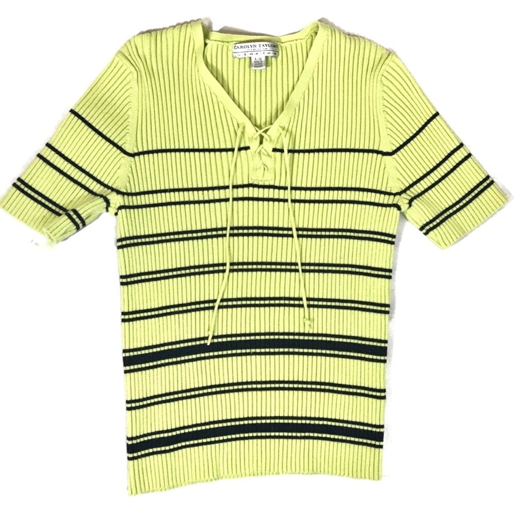 Carolyn Taylor Girls' Yellow & Black Sweater