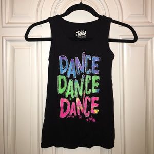 Justice sparkly dance tank
