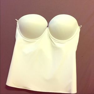 White bustier