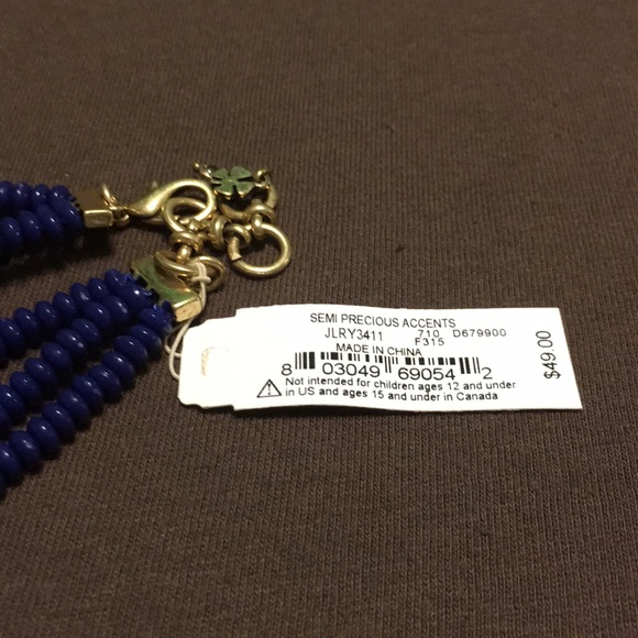 Two-Tone Three Strand Beaded Necklace - Picture 3 of 3