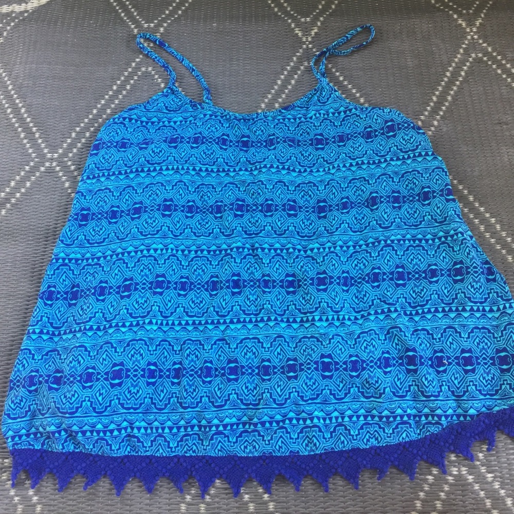 Blue Tribal Print Cami