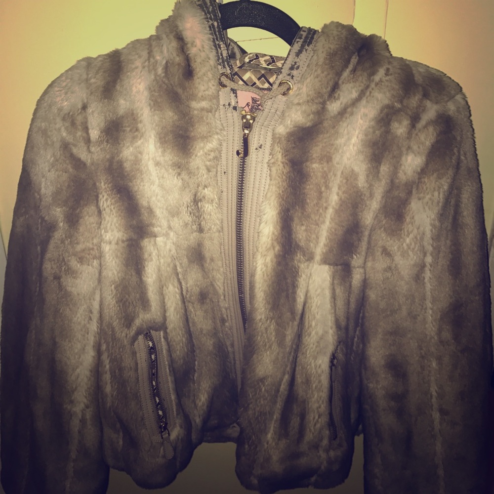 Fake fur juicy jacket