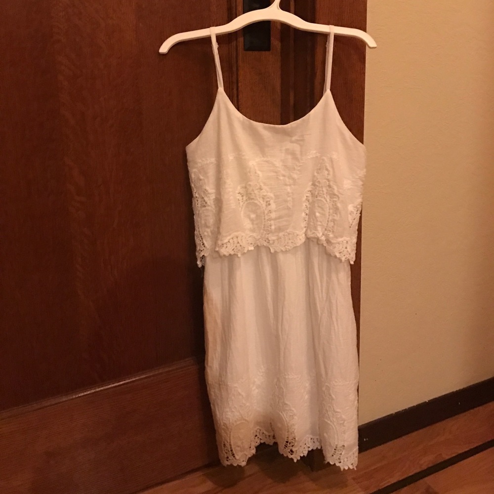 Francesca's White Tiered Dress